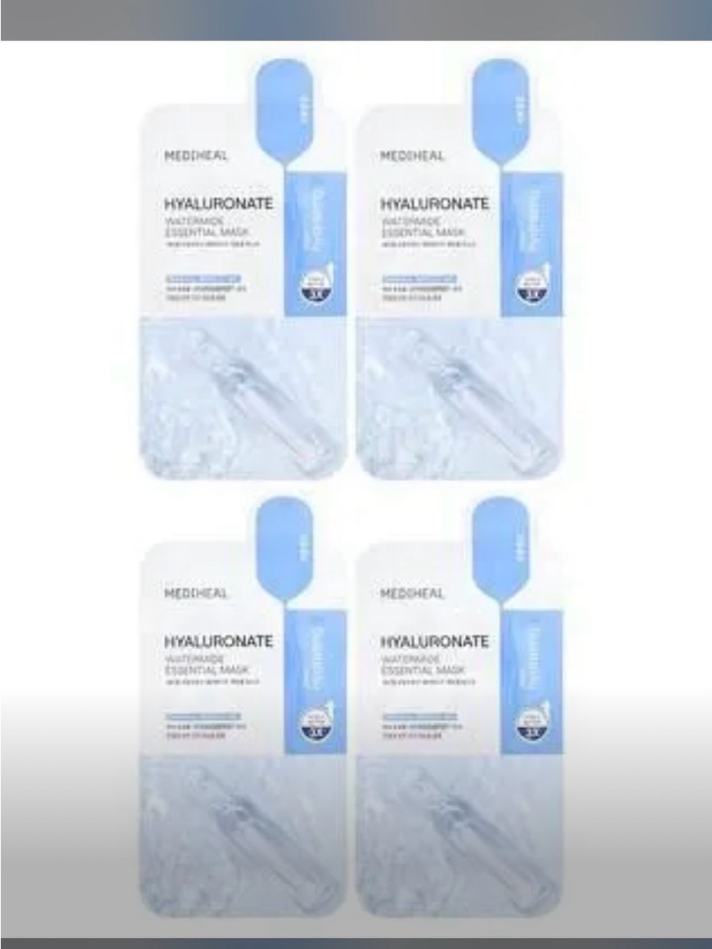 Mediheal Hyaluronate Essential Mask – Blue Hydrating Sheet (4 Pack)